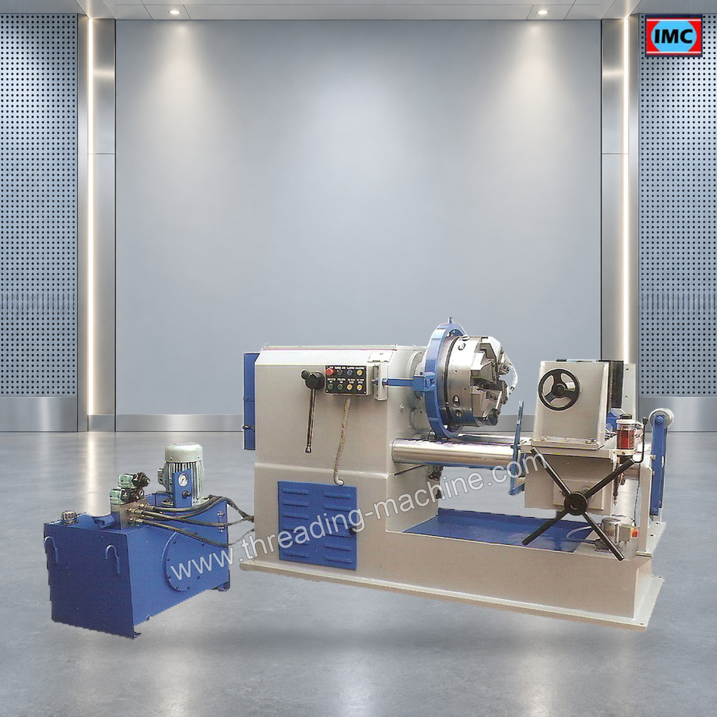 Hydraulic Pipe Threading Machine